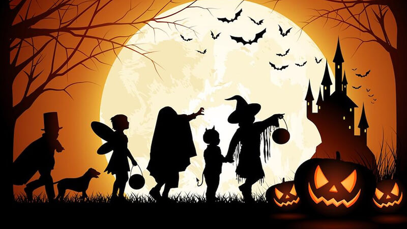 Hình nền Halloween cho máy tính chủ đề ma cà rồng 2 Hình nền Halloween cho máy tính chủ đề ma cà rồng 2