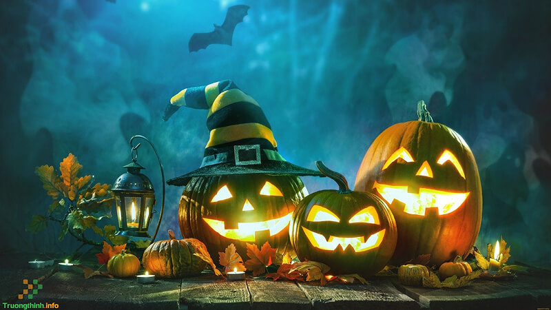 Hình nền Halloween cho máy tính chủ đề bí ngô 3 Hình nền Halloween cho máy tính chủ đề bí ngô 3