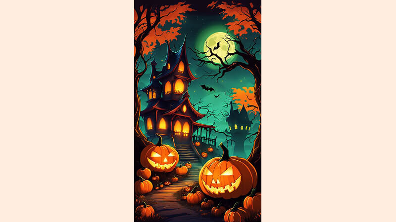 Hình nền Halloween cho điện thoại chủ đề bí ngô 3 Hình nền Halloween cho điện thoại chủ đề bí ngô 3