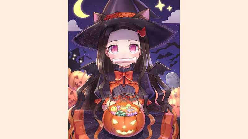 Hình nền Halloween cho điện thoại Anime 2 Hình nền Halloween cho điện thoại Anime 2
