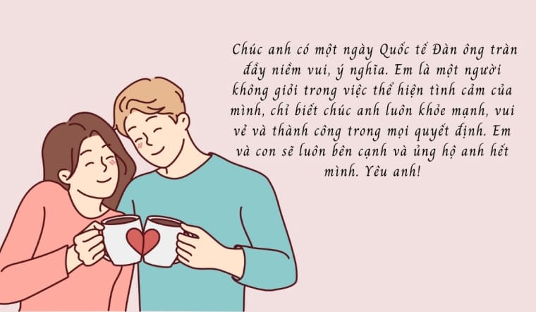 50+ lời chúc 19/11 cho chồng lãng mạn, hài hước và ý nghĩa