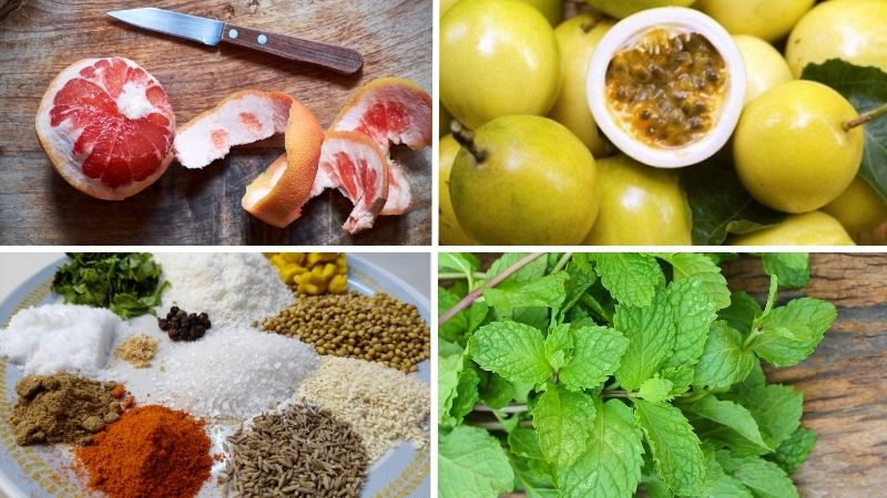 Nguyên liệu cần chuẩn bị cho món gỏi bưởi chanh dây Nguyên liệu cần chuẩn bị cho món gỏi bưởi chanh dây