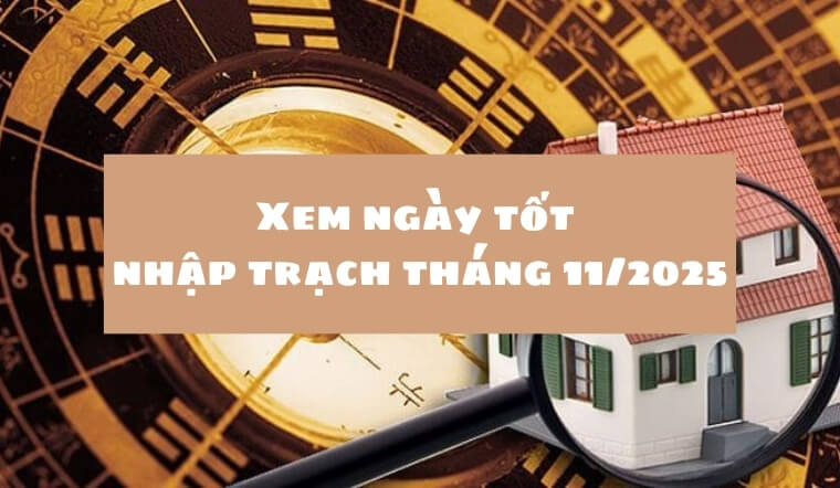 Ngày tốt nhập trạch tháng 11 năm 2025: Xem lịch để đón tài lộc