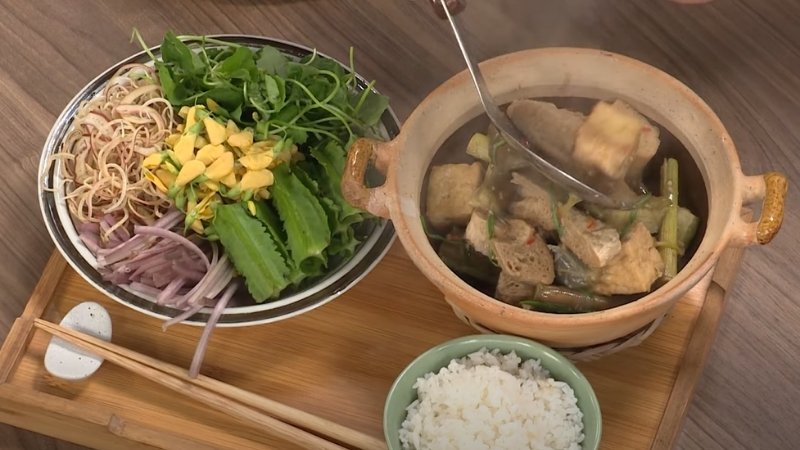 Thành phẩm món mắm kho chay Thành phẩm món mắm kho chay