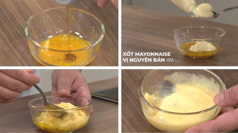 Bước 3: Làm sốt mayonnaise Bước 3: Làm sốt mayonnaise