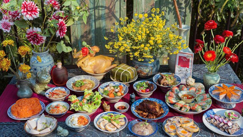 Mâm cỗ mặn cúng Rằm tháng 10