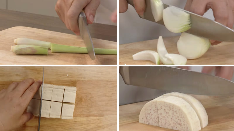 Bước 1: Sơ chế nguyên liệu