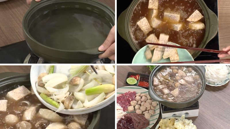 Bước 3: Nấu lẩu
