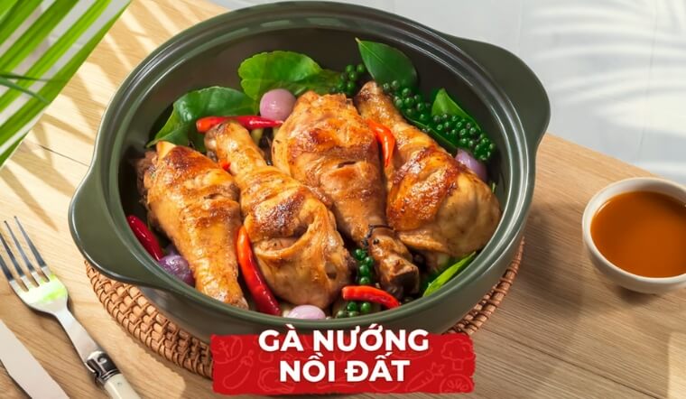 Cách làm gà nướng nồi đất da giòn, thịt mềm ngọt, thơm nức mũi