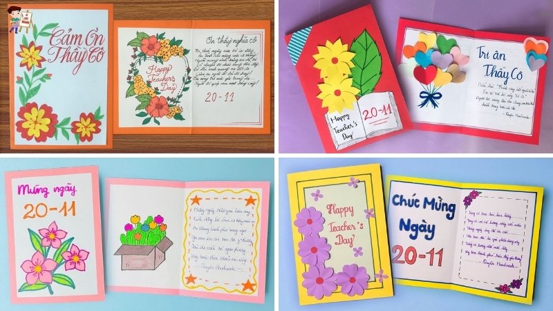 Mẫu thiệp vẽ tay đơn giản mà xinh xắn 3