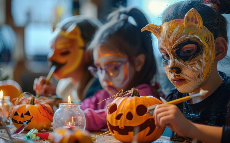 Mặt nạ tự làm giúp tiệc Halloween tại nhà thêm sinh động