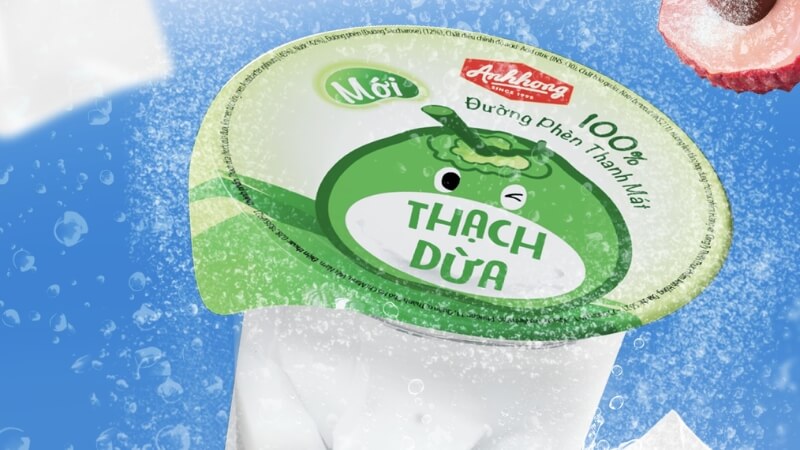 Thạch dừa đường phèn thanh mát tự nhiên Ánh Hồng