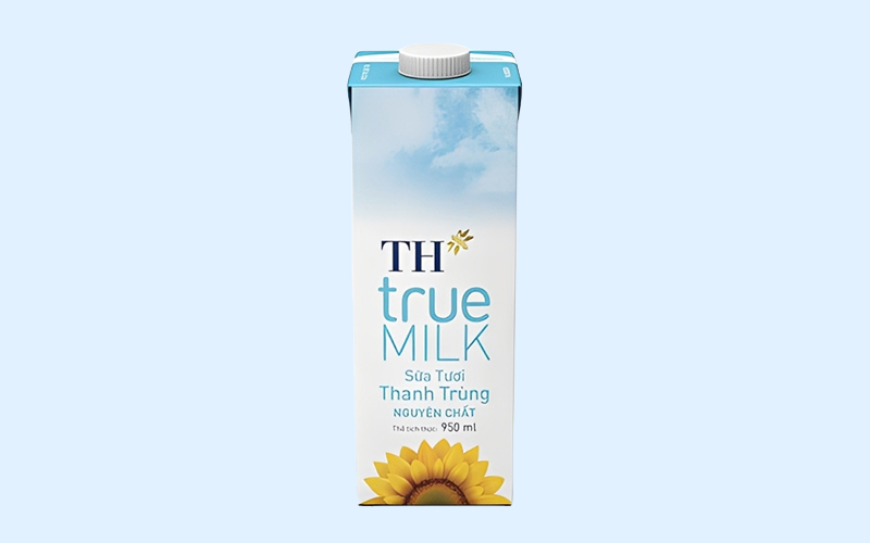 Sữa tươi thanh trùng nguyên chất TH true MILK hộp 950ml Sữa tươi thanh trùng nguyên chất TH true MILK hộp 950ml