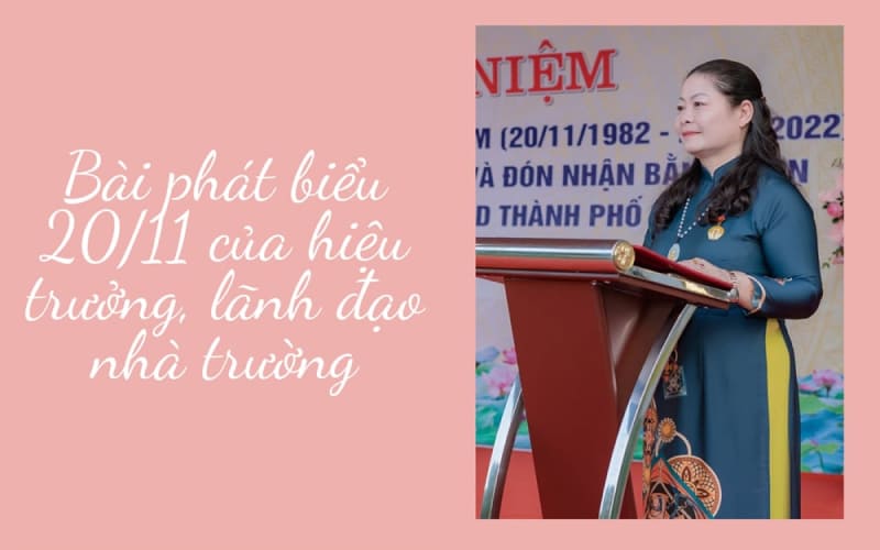 Xin trân trọng!”Mẫu bài phát biểu 20/11 của hiệu trưởng Xin trân trọng!”Mẫu bài phát biểu 20/11 của hiệu trưởng