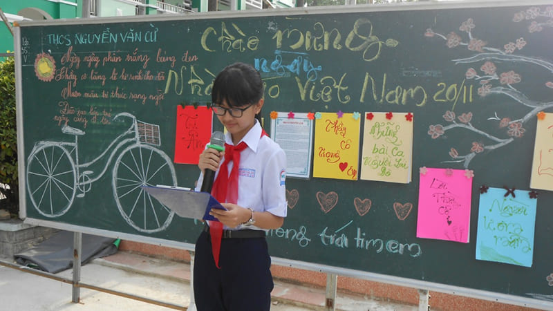 Mẫu bài phát biểu 20/11 cho học sinh tiểu học Mẫu bài phát biểu 20/11 cho học sinh tiểu học