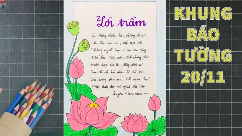 Góc báo tường 20/11 nổi bật với các bài viết và tranh vẽ của học sinh. Góc báo tường 20/11 nổi bật với các bài viết và tranh vẽ của học sinh.