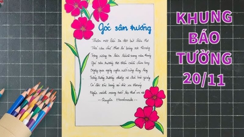 Khu trưng bày báo tường được sắp xếp gọn gàng, đầy màu sắc. Khu trưng bày báo tường được sắp xếp gọn gàng, đầy màu sắc.