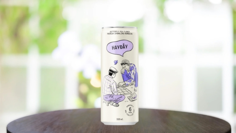 Kombucha Có Gaz HAYĐẤY Vị Hoa Đậu Biếc Kombucha Có Gaz HAYĐẤY Vị Hoa Đậu Biếc