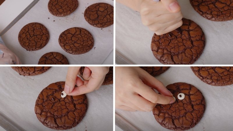 Trang trí bánh quy brownie Halloween Trang trí bánh quy brownie Halloween