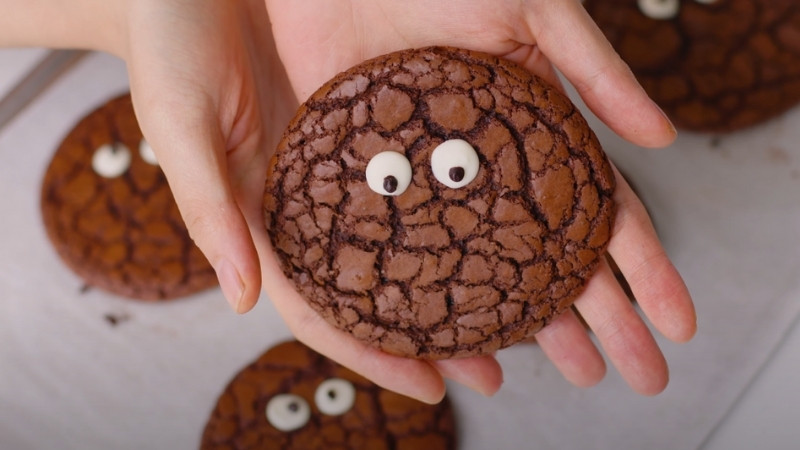 Thành phẩm bánh quy brownie Halloween Thành phẩm bánh quy brownie Halloween