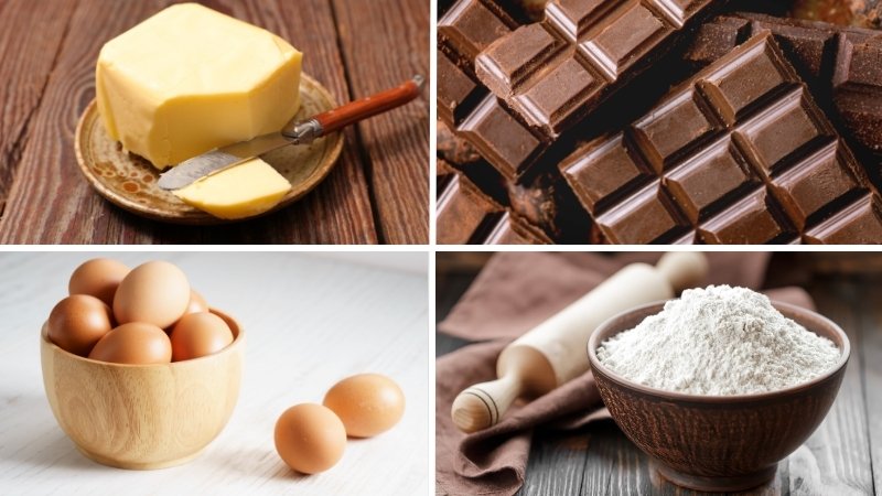 Nguyên liệu cần chuẩn bị cho món bánh quy brownie Halloween Nguyên liệu cần chuẩn bị cho món bánh quy brownie Halloween