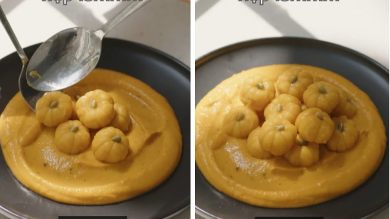 Bánh bí đỏ Halloween Bánh bí đỏ Halloween