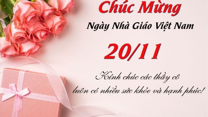 Ảnh giỏ hoa 20/11 tinh tế, sang trọng tặng thầy cô.