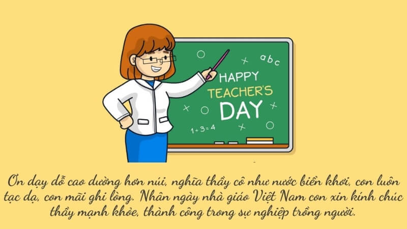 Hình ảnh người thầy bên phấn trắng gợi ký ức thân thương.