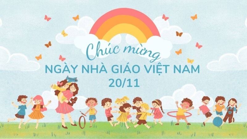 Ảnh bìa gợi cảm xúc ấm áp của ngày Nhà giáo Việt Nam.