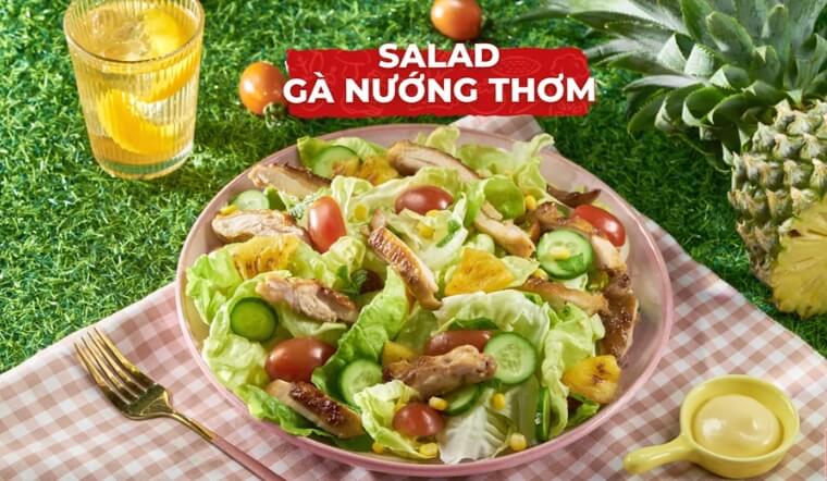 Cách làm salad gà nướng thơm thanh mát, lạ miệng, tốt cho sức khỏe