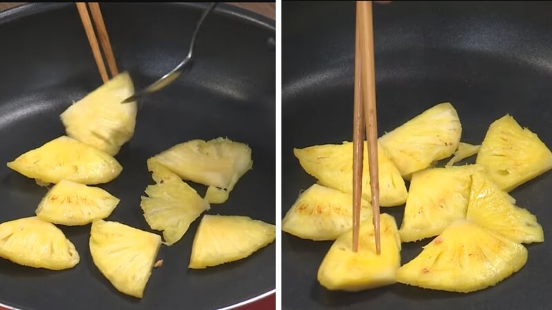 Bước 2 là chế biến dứa Bước 2 là chế biến dứa