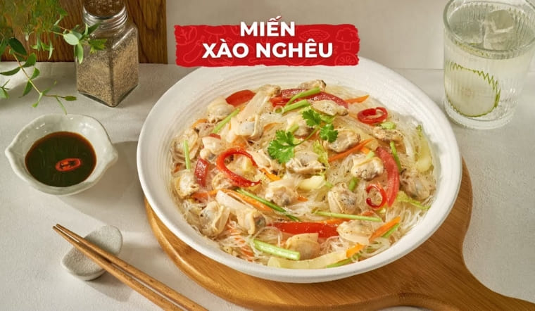 Hướng dẫn làm miến xào nghêu dai ngon, đậm đà hương vị biển