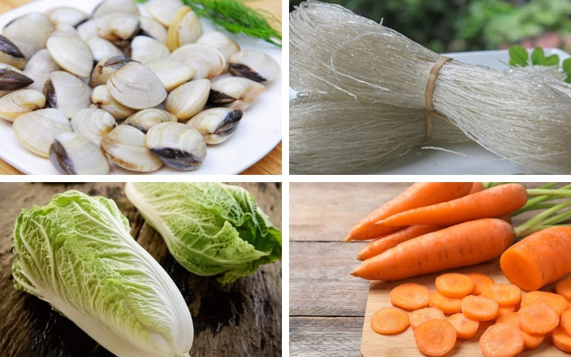 Người đầu bếp chuẩn bị đầy đủ nguyên liệu tươi ngon.