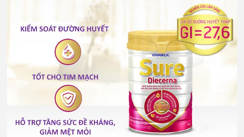 Sữa bột Vinamilk Sure Diecerna Sữa bột Vinamilk Sure Diecerna