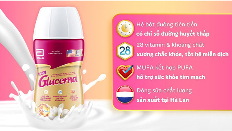 Sữa bột pha sẵn Glucerna Sữa bột pha sẵn Glucerna