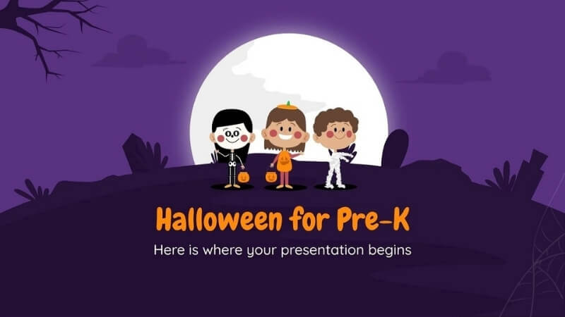 Mẫu powerpoint Halloween chủ đề dễ thương, cute 2 Mẫu powerpoint Halloween chủ đề dễ thương, cute 2