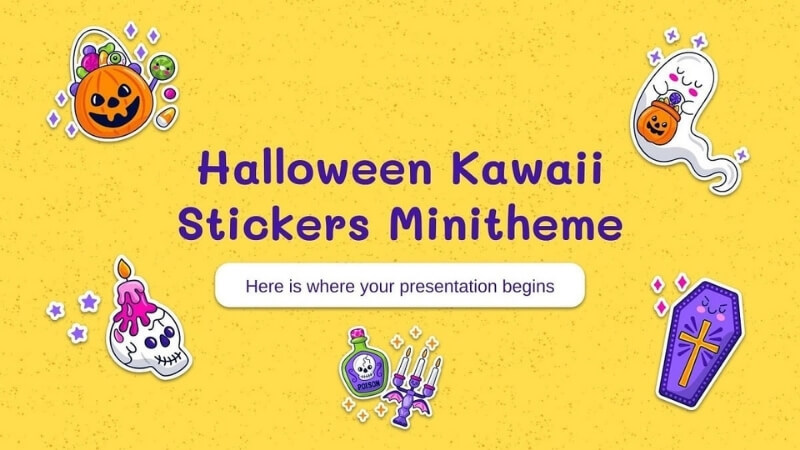 Mẫu powerpoint Halloween chủ đề dễ thương, cute 5 Mẫu powerpoint Halloween chủ đề dễ thương, cute 5