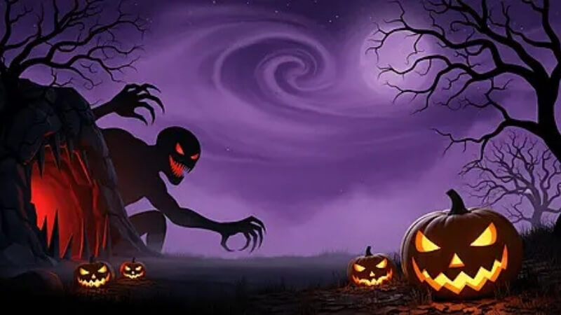 Mẫu powerpoint Halloween chủ đề ma quái 8 Mẫu powerpoint Halloween chủ đề ma quái 8