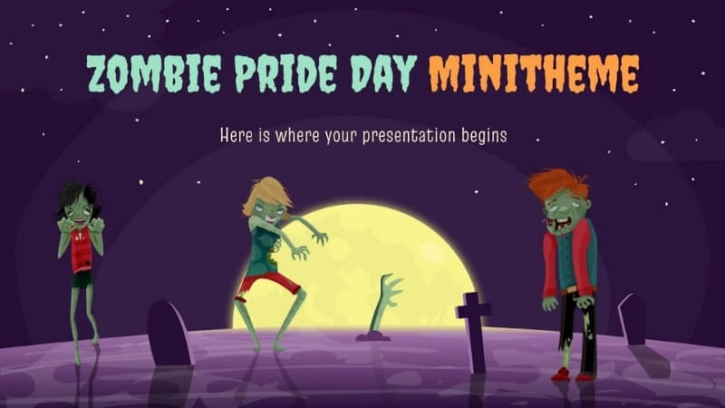 Mẫu powerpoint Halloween chủ đề ma quái 3 Mẫu powerpoint Halloween chủ đề ma quái 3