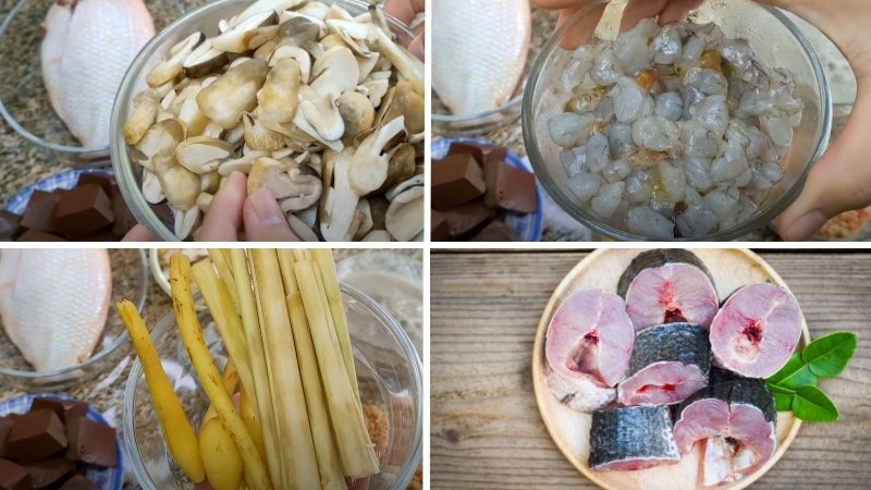 Sơ chế nguyên liệu cho món ăn