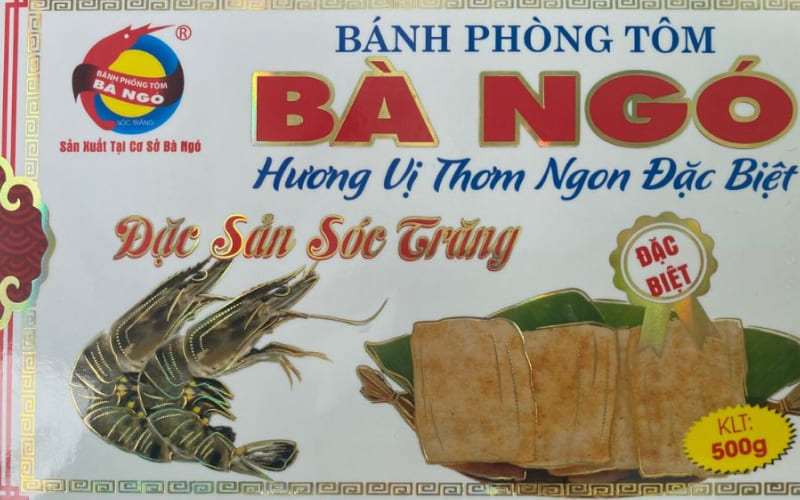 Bánh phồng tôm Bà Ngó - Top bánh phồng tôm Sóc Trăng ngon