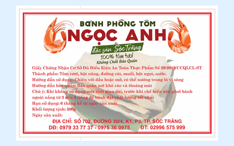 Bánh phồng tôm Ngọc Trân