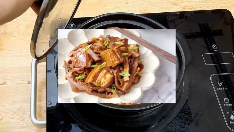 Cách kho thịt với gừng sả