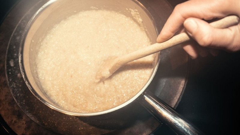 Nấu cháo từ cơm nhão