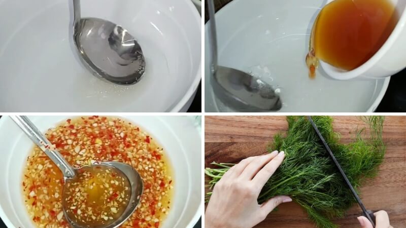 Bước 2: Làm nước chấm