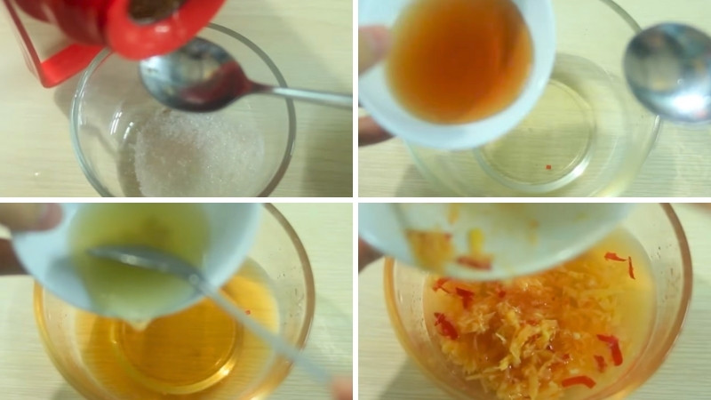 Bước 3: Pha nước chấm