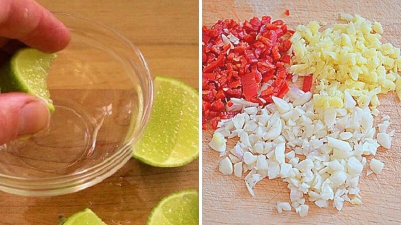 Bước 1: Sơ chế nguyên liệu