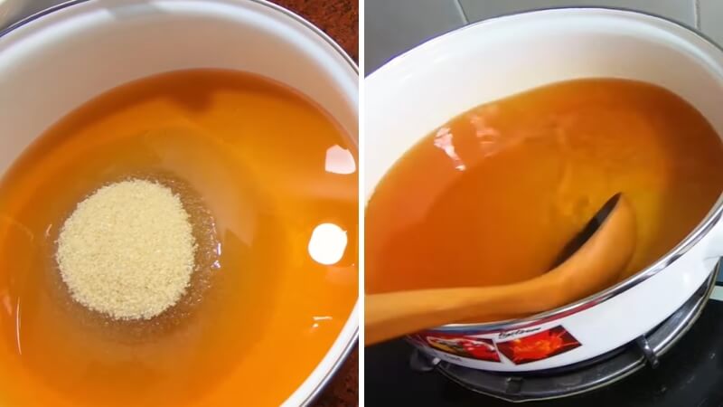 Bước 1: Nấu nước mắm