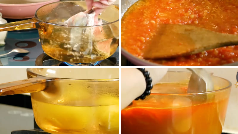 Bước 2: Nấu canh Bước 2: Nấu canh