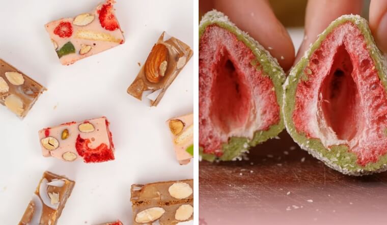 Hướng dẫn 2 cách làm kẹo nougat dâu tươi ngọt dễ làm